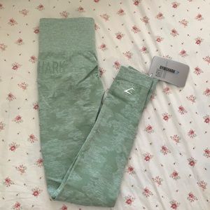 Gymshark camo seamless leggings in camo green